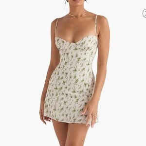 House of CB Christiana Floral Minidress in Garden Print NWOT
